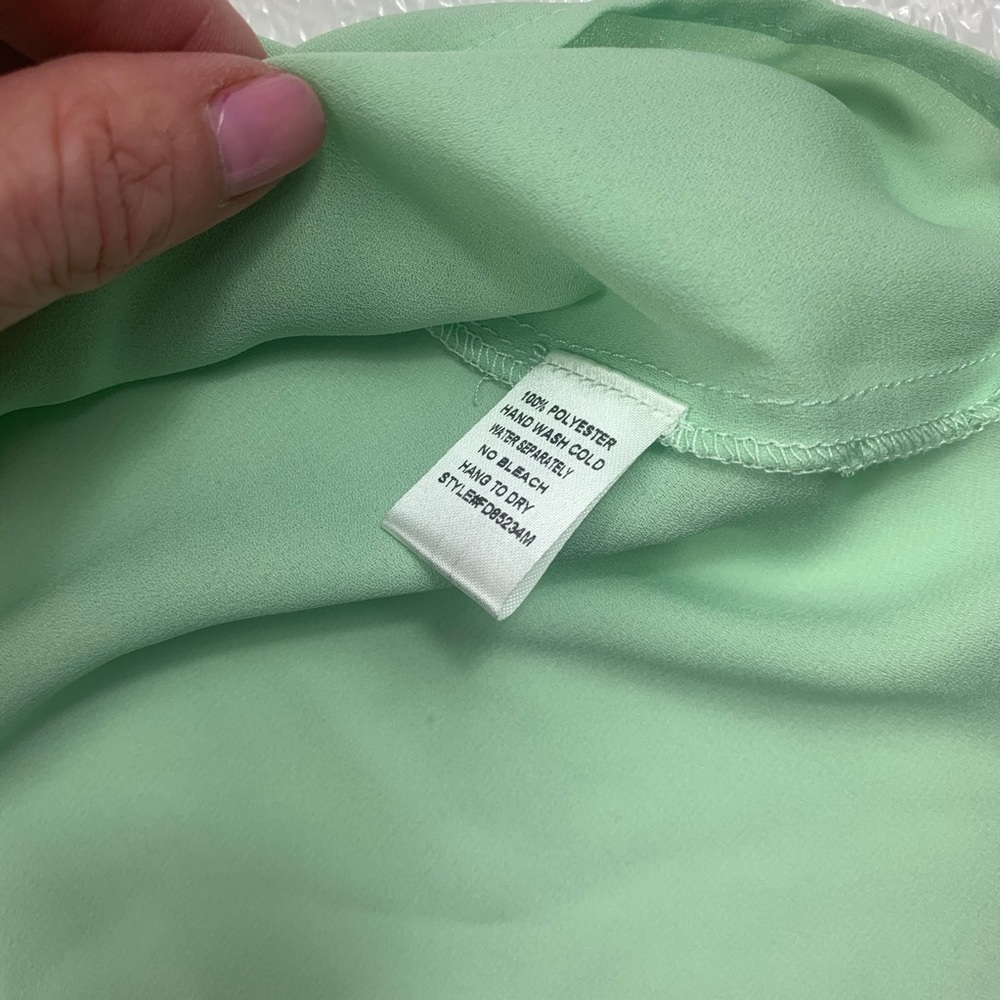 Stitchfix Fun 2 Fun Mint Split Back Tank Nwot - image 5